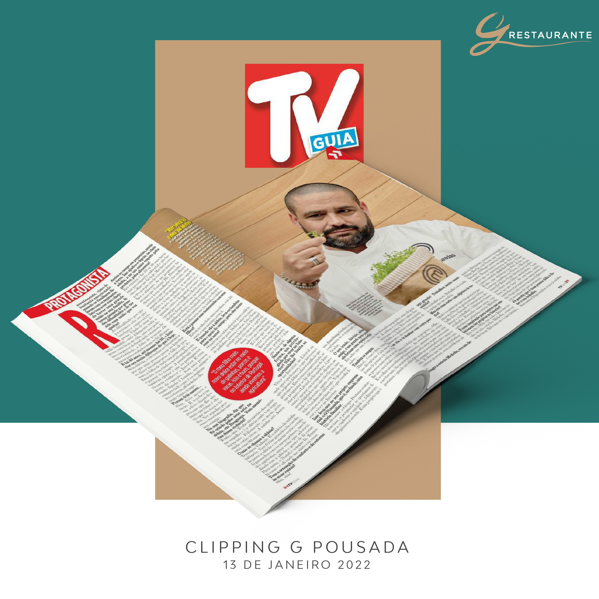 CLIPPING G POUSADA / Chef Óscar Geadas