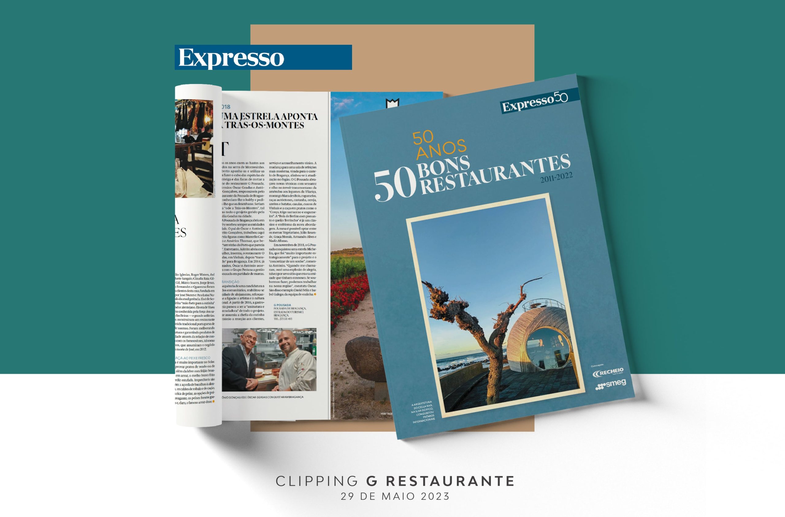 Clipping Expresso | 50 anos, 50 Restaurantes: Uma viagem pela gastronomia de Portugal